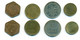 ❤️ BURMA Бирма Lot 4 Coins 1975 To 1986  CIRCULATED  KM# 46 - 47- 49 - 50 - Birmania