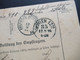 Delcampe - Österreich 1894 Post Begleitadresse Paketkarte Für 2 Pakete Mit ZuF Nr. 63 Graz Stadt An KK Südbahn Nach Wien - Brieven En Documenten