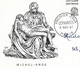 CURIOSITE - ENVELOPPE ILLUSTREE MICHEL ANGE AVEC LES CACHETS 1ER JOUR CERVANTES PARIS 1957,  VOIR LES SCANNERS - Storia Postale