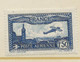 POSTE AERIENNE AVION SURVOLANT MARSEILLE  1 F 50 C Bleu N° 6 Neuf ** - 1927-1959 Nuevos