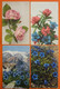 FLOWERS , LOT 10 OLD POSTCARDS - Flowers