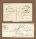 PIERRE DE BRESSE : Lot De 2 Lettres Avec Marques Postales  De 1837  & 1848  ( Saône Et Loire ) - 1801-1848: Precursori XIX