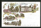 Lithographie Wörlitz, Herzogl. Schloss, Gothisches Haus, Pantheon - Woerlitz