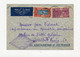 !!! DAHOMEY, LETTRE PAR AVION DE COTONOU DE 1937 CACHET COTE OCC D'AFRIQUE - FRANCE, 1ER VOYAGE AEROMARITIME AIR FRANCE - Brieven En Documenten