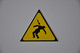 Plaque D'avertissement 'Risque D'électrocution' - Emailschilder (ab 1960)