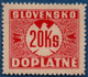 Slovakia 1939 Postage Due 20 Ks No Watermark 1 Value MH 2106.1241 - Unused Stamps
