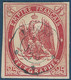 France Timbres Telegraphes N°1 25c Rouge Carmin Oblitéré Dateur Ondulé Bleu De Blidah En Algérie !! Superbe & Signé Brun - Télégraphes Et Téléphones