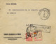 1937 , LUGO , MONDOÑEDO , SOBRE CIRCULADO , CENSURA MILITAR DE MONDOÑEDO , LOCAL PRO PATRIA , LLEGADA" APARTADOS " - Lettres & Documents
