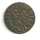 DENIER Tournois Henri IV 1607 A - 1589-1610 Henry IV The Great