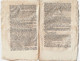 Journal Des Débats Et Lois Brumaire An VI 1797 Lettre Des Prisonniers D'Olmutz à Bonaparte La Fayette/Metternich Rastadt - Newspapers - Before 1800