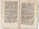 Journal Des Débats Et Lois Brumaire An VI 1797 Lettre Des Prisonniers D'Olmutz à Bonaparte La Fayette/Metternich Rastadt - Newspapers - Before 1800