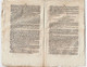Delcampe - Journal Des Débats Et Lois Brumaire An VI 1797 Lettre Des Prisonniers D'Olmutz à Bonaparte La Fayette/Metternich Rastadt - Newspapers - Before 1800