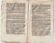 Delcampe - Journal Des Débats Et Lois Brumaire An VI 1797 Lettre Des Prisonniers D'Olmutz à Bonaparte La Fayette/Metternich Rastadt - Newspapers - Before 1800