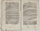 Delcampe - Journal Des Débats Et Lois Brumaire An VI 1797 Lettre De Bonaparte à L'archevêque De Gênes/Affaire Compagnie De Dijon - Kranten Voor 1800