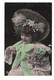 DG2072 - BEAUTIFUL JEUNE FILLE  FILLETTE , ENFANT, GIRL , CHILD WITH VICTORIAN HAT FASHION - Portraits