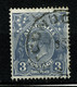 Ref 1491 - Australia 1928  3d  Blue  KGV Head SG 100 - Fine Used Stamp - Oblitérés