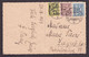 Vatican - Three Colored Franking On Postcard Of Rome From 1929. - Autres & Non Classés