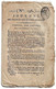 Journal Des Débats Et Lois Frimaire An VI 1797 Tarn Castre Albi/Négociation France Angleterre/Landrecies/Papier-monnaie - Giornali - Ante 1800