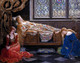 NEW D-Toys Jigsaw Puzzle 1000 Pieces Tiles John Collier "The Sleeping Beauty" - Puzzles