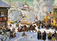 NEW D-Toys Jigsaw Puzzle 1000 Pieces Tiles Boris Kustodiev "Maslenitsa" - Puzzle Games