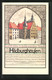 Künstler-AK Hildburghausen, Festpostkarte Zum 600 Jähr. Stadtjubiläum 1324-1924, Markt Mit Rathaus - Hildburghausen