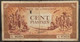 French Indochine Indochina Vietnam Viet Nam Laos Cambodia VF 100 Piastres Banknote Note 1942-45 / Pick # 66 - Letter E - Indochine