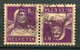 21936 SUISSE N°243b° 10c. Violet Foncé S. Chamois Tête-bêche    1930  B/TB - Tete Beche