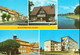 DDR Mehrbild AK 1978 Boizenburg Clara-Zetkin-Str. Hafen VEB, Rathaus, Oberschule - Boizenburg