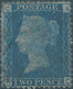 Great Britain-ENGLAND,1854 -1855 Queen Vittoria,2P Dark Blue, Perf:14,Used,Value:€125,00 - Gebraucht