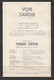 TINTIN / Chromo "Voir Et Savoir" Par Hergé : Aviation Origine à 1914 : N° 54 - Editions Du LOMBARD - Autres & Non Classés