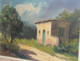 Delcampe - TABLEAU HUILE Sur TOILE HST 1950 PAYSAGE MAS PROVENCE Provençal Signé L.AUDREY COLLECTION DECO VITRINE - Olii