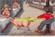 CPA ILLUSTRATEUR ENFANT MARGRET BORISS ARTIST SIGNED CHILDREN COCHON PIG - Boriss, Margret