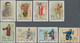 China - Volksrepublik: 1962-8-8 C94i Mei Lanfang, Imperforated Set Mint Never Hinged, Very Fine. - Unused Stamps