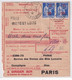 BUREAU DE DISTRIBUTION - INDRE ET LOIRE - 1941 - MANDAT-CARTE De RILLE => PARIS - 1932-39 Peace