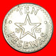 • STAR: GHANA ★ 10 PESEWAS 1965 UNCOMMON MINT LUSTER! LOW START ★ NO RESERVE! - Ghana