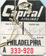 Baggage Strap Tag - Gepäckanhänger - Capital Airlines - Philadelphia - Etichette Da Viaggio E Targhette