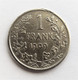 Belgique - 1 Franc Argent 1909 - 1 Franc