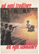 A8991- AD OGNI TRADITORE AD OGNI SABOTATORE ITALIAN FASCISM PROPAGANDA, ILLUSTRATION SIGNED BY BOCASSILE POSTCARD - Regimenten