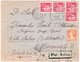 LETTRE / ENVLOPPE : ENVOI De PARIS à BUCAREST / ROUMANIE En MAI 1935 - AFFRANCHISSEMENT MIXTE ! - PAR AVION (ah536) - 1927-1959 Covers & Documents