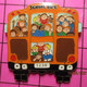 SP08 Pin's Pins / Beau Et Rare / THEME : TRANSPORTS / Très  Grand Pin's AUTOBUS SCOLAIRE SCHOOL BUS - Transports