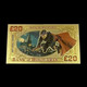 1 Billet Plaqué OR ( GOLD Plated Banknote ) - Harry Potter Bank Of Hogwarts - Specimen