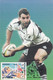 A9124- RUBGY SPORT PLAYER MAXIMUM CARD 1997, CLUJ NAPOCA 1998 ROMANIA USED STAMP - Rugby