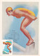 A9125- SWIMMING SPORT, USSR 1981 MAXIMUM CARD, MOSCOW 1981 USED STAMP - Cartes Maximum