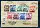 Luxembourg  German Occ. 1941 WWII Register Cover  Mi 33-41 Full Set 10757 - 1940-1944 Occupation Allemande