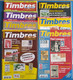 7 NUMÉROS DE TIMBRES MAGAZINE 2015 N°168/176 - Francese