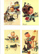 8  C P A  ILLUSTRATIONS    PORTRAITS ENFANTS ET LES METIERS     CIRCULEES  NON 4   OUI 4 - Barber, Court