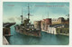 TARANTO - PONTE GIREVOLE: PASSAGGIO DE LA R.N. BRIN 1913  - VIAGGIATA  FP - Taranto