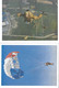 Transport Aviation Parachutisme Parachutistes Parachutistes - Ecole Troupes Aéroportées - 6 Encarts Neufs - Parachutisme