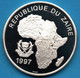 ZAIRE 1000 NOUVEAUX ZAIRES 1997 KM# 24 Argent 925‰ SILVER PROOF HISTORY OF SEAFARING - Zaïre (1971-97)