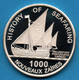 ZAIRE 1000 NOUVEAUX ZAIRES 1997 KM# 24 Argent 925‰ SILVER PROOF HISTORY OF SEAFARING - Zaire (1971-97)